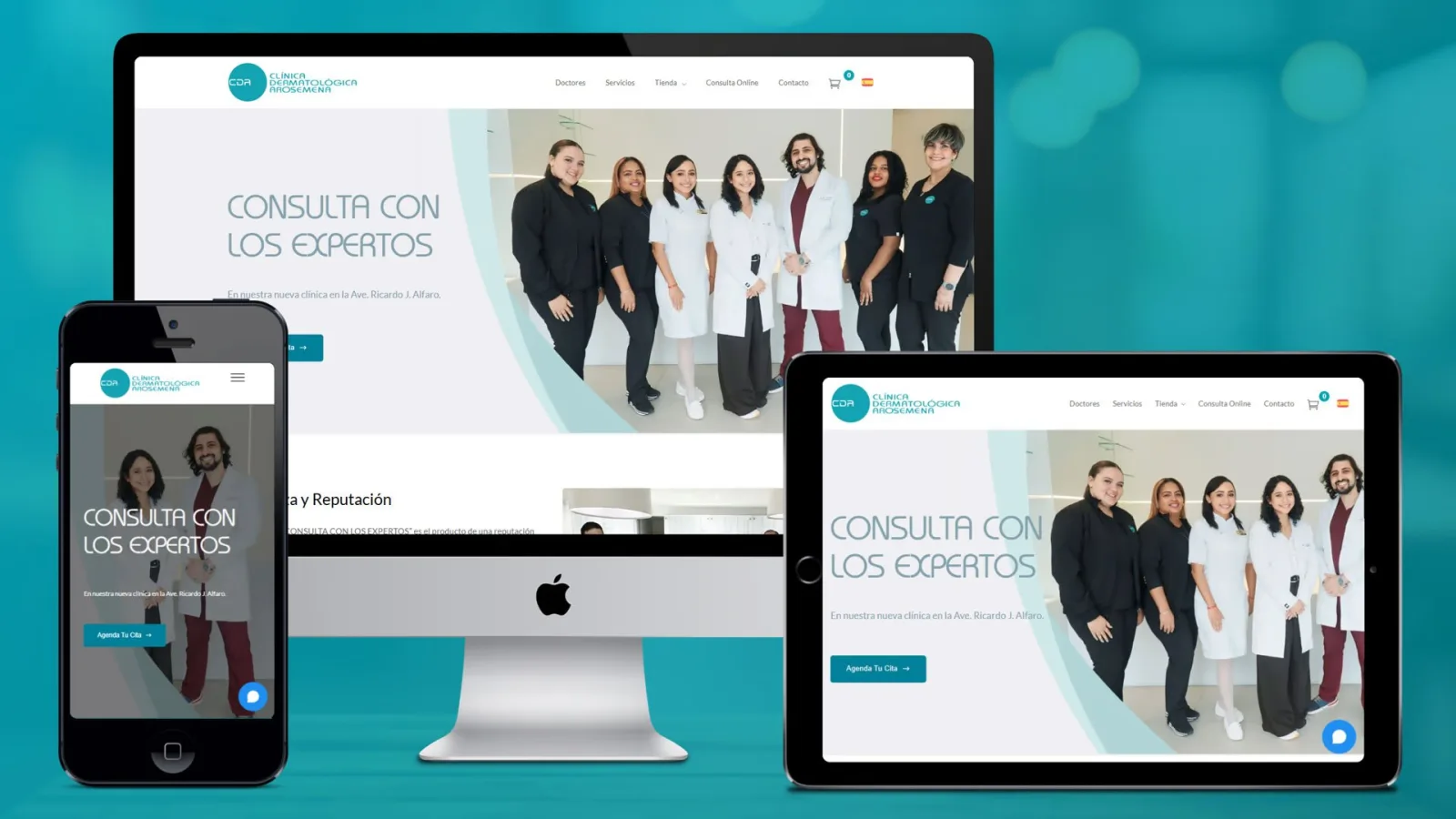Clínica Dermatológica Arosemena — Joomla to WordPress — the site as delivered