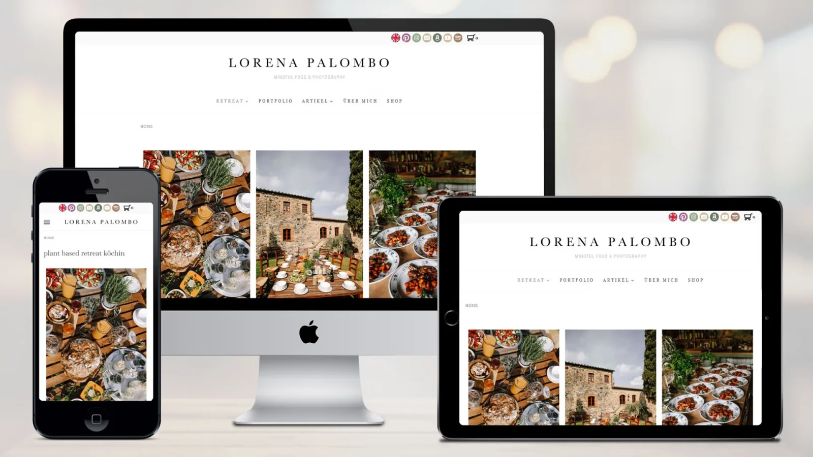 Lorena Palombo — Plant-Based Retreat Chef — the site as delivered